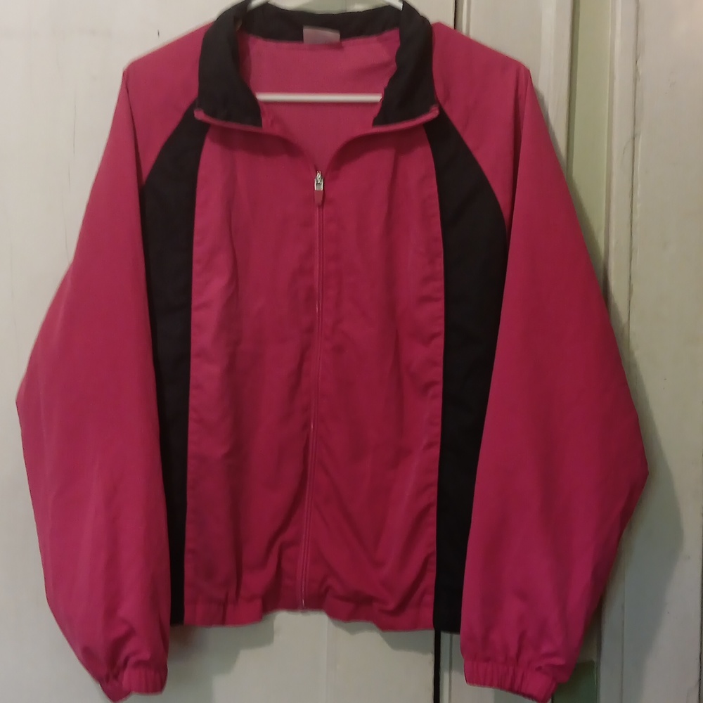 Danskin Now Jacket, Girl, LG 10-12, Pink/Black